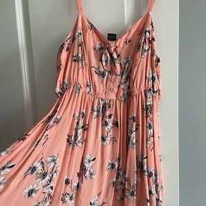 Cute printed tank top with ribbed back